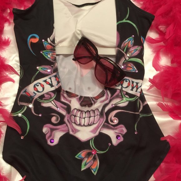 RARE y2k style Ed Hardy dress with gorgeous graphics and crystal details! - Picture 7 of 13